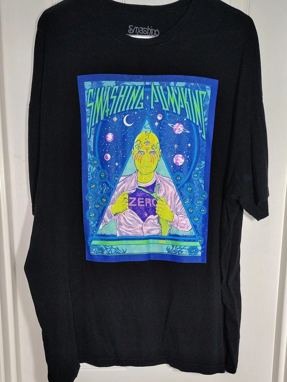 Smashing Pumpkins The Smashing Pumpkins Zero T-Shirt Graphic Tee Black & Blue